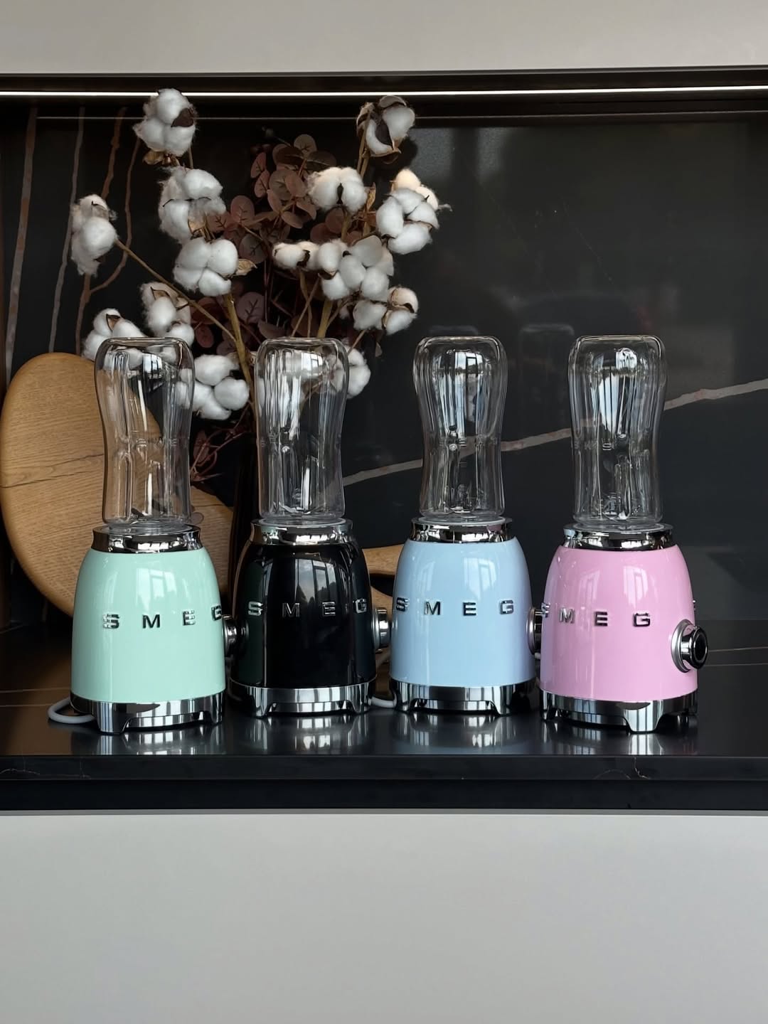 50's New Black Smeg Table Blender