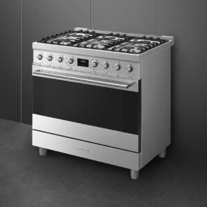 Cooker 90x60cm Sinfonia Stainless steel