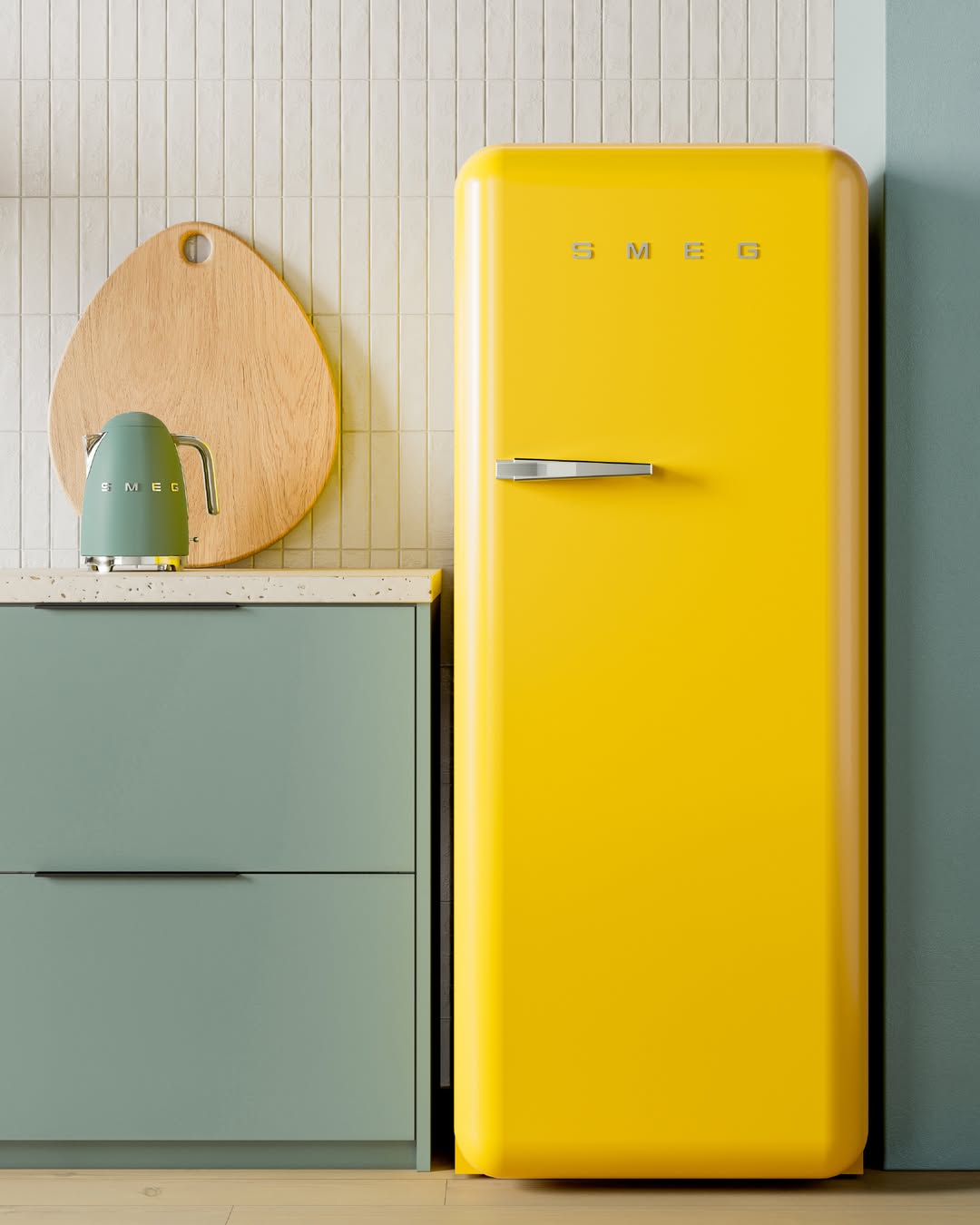 New 1.7L Smeg Emerald Green Kettle