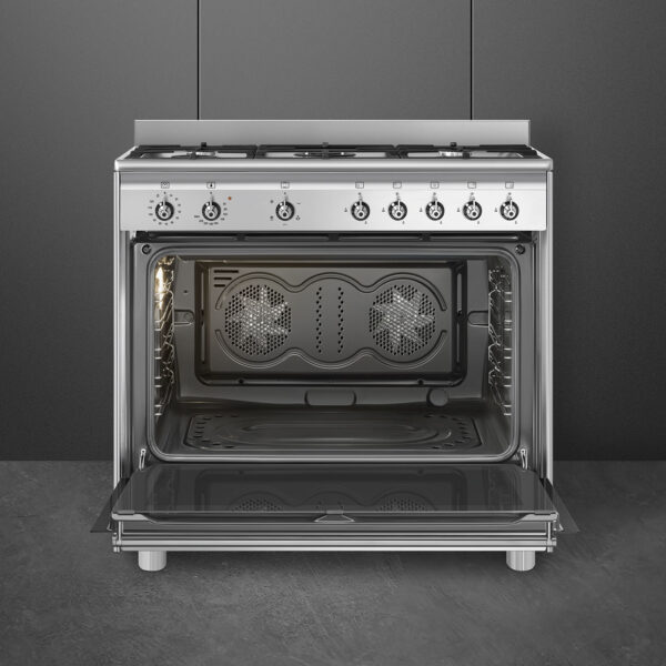 Cooker with Gas Hob | Stainless steel - Image 3