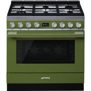 Smeg Olive Green Portofino 90cm Cooker