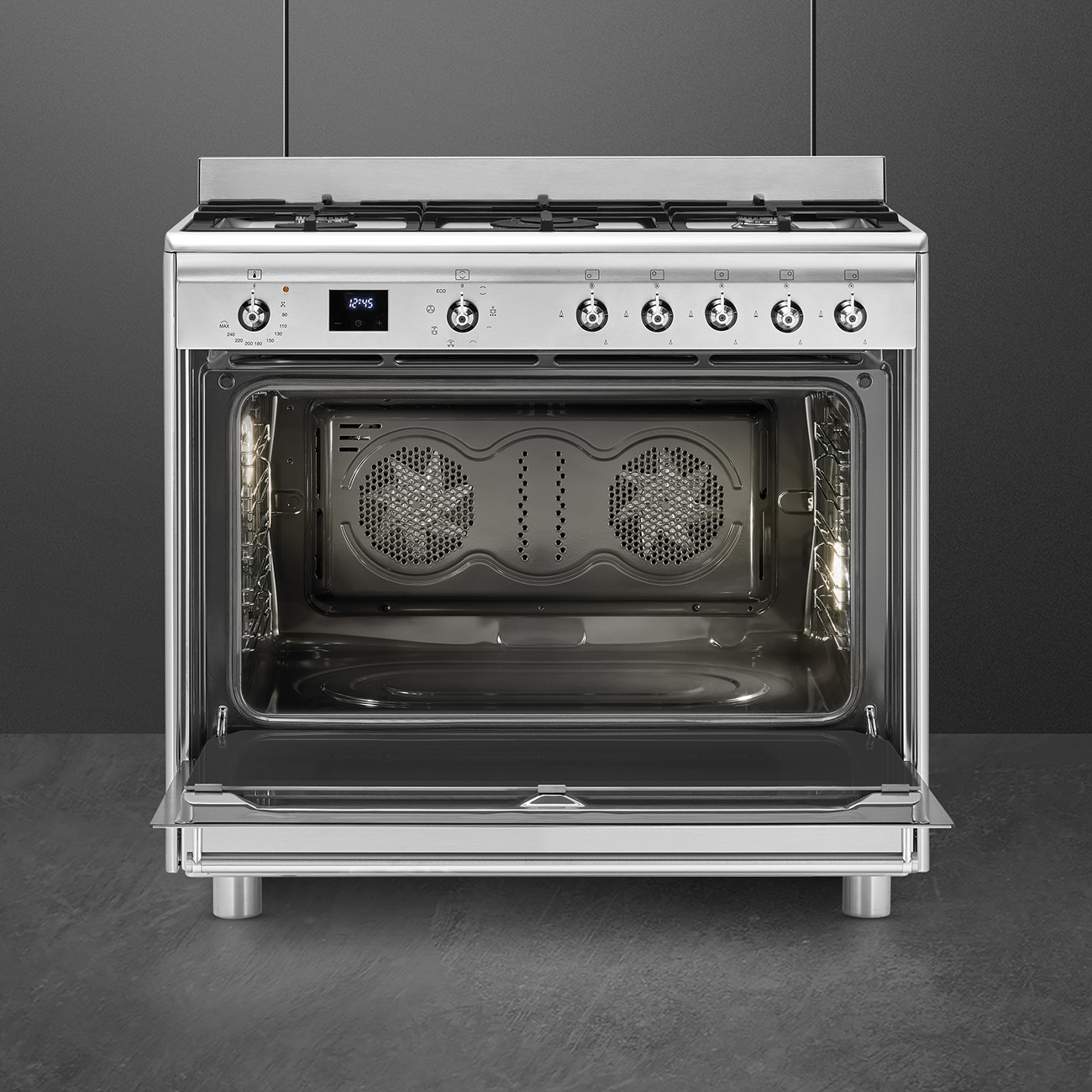 Smeg SSA91MAX2 Classica 90cm Gas Cooker – Stainless Steel