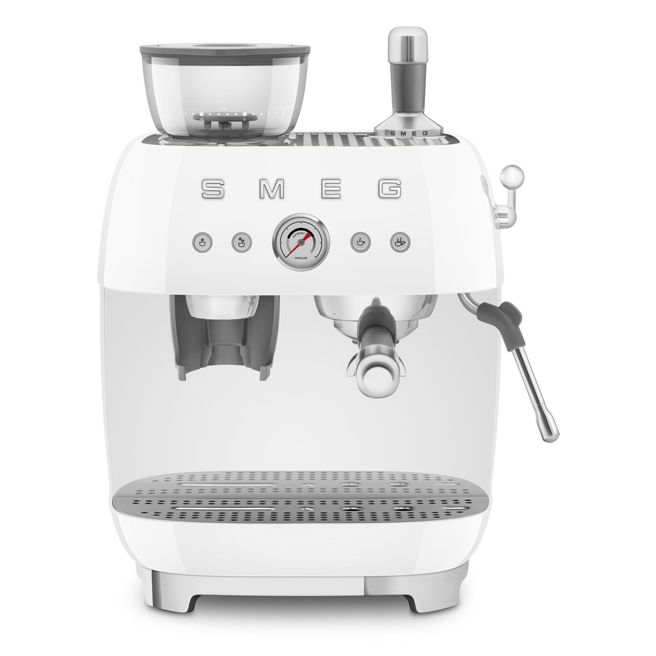 Smeg EGF03WHEU Manual Coffee Machine with grinder 50's Style White South Africa