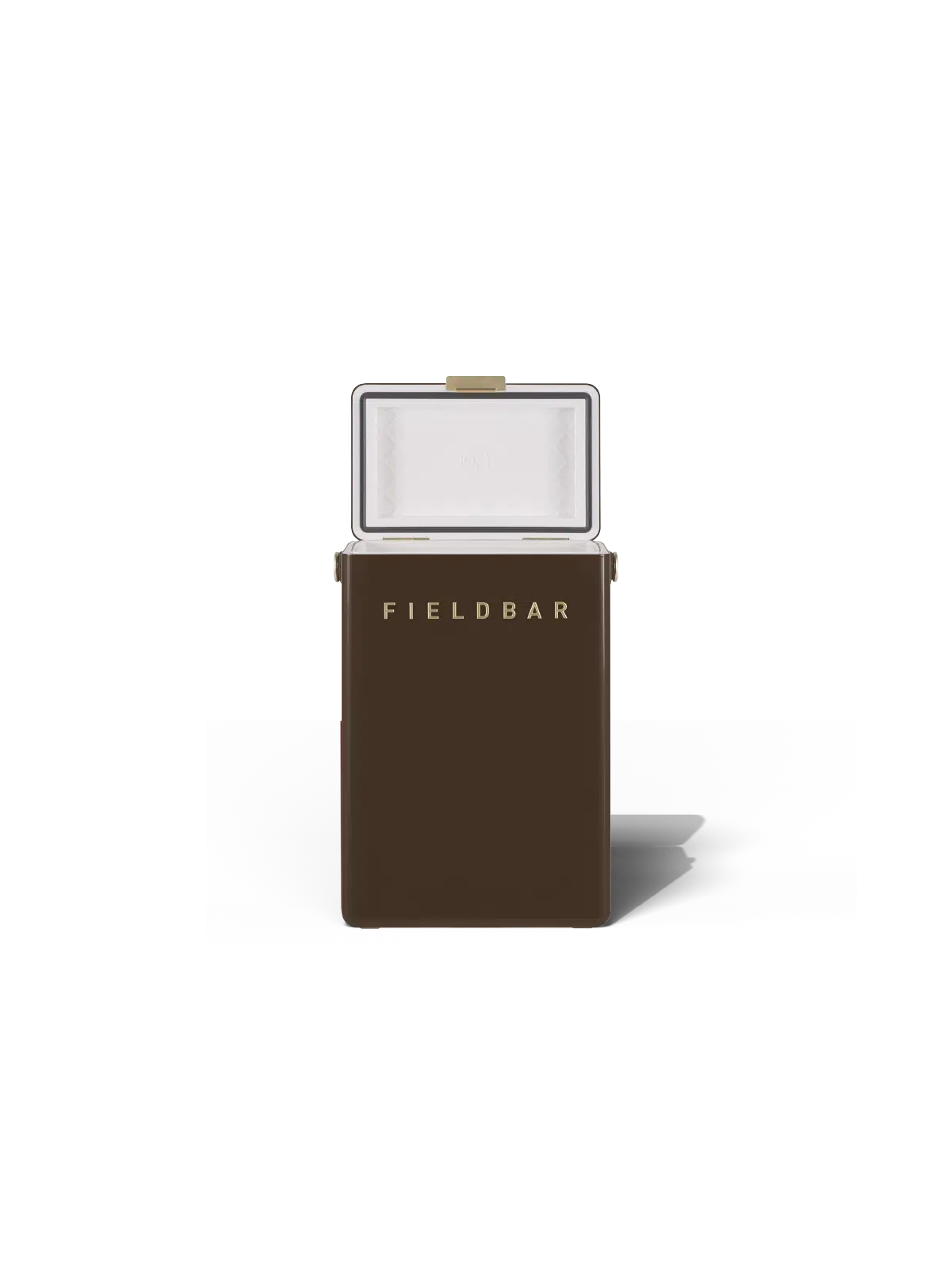 Fieldbar 10L Drinks Box cooler box in Espresso Martini, shown open