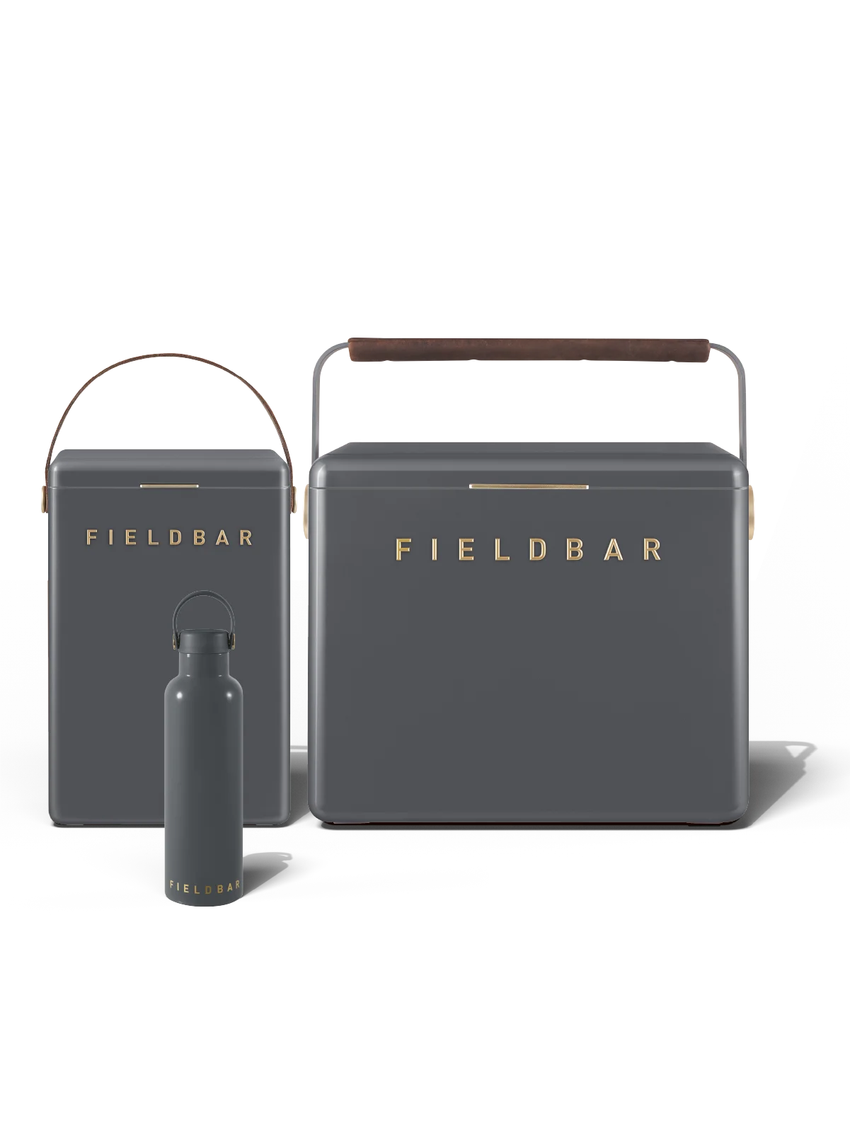 Fieldbar Cooler Box Set and Field Bottle Oyster Grey - view 1