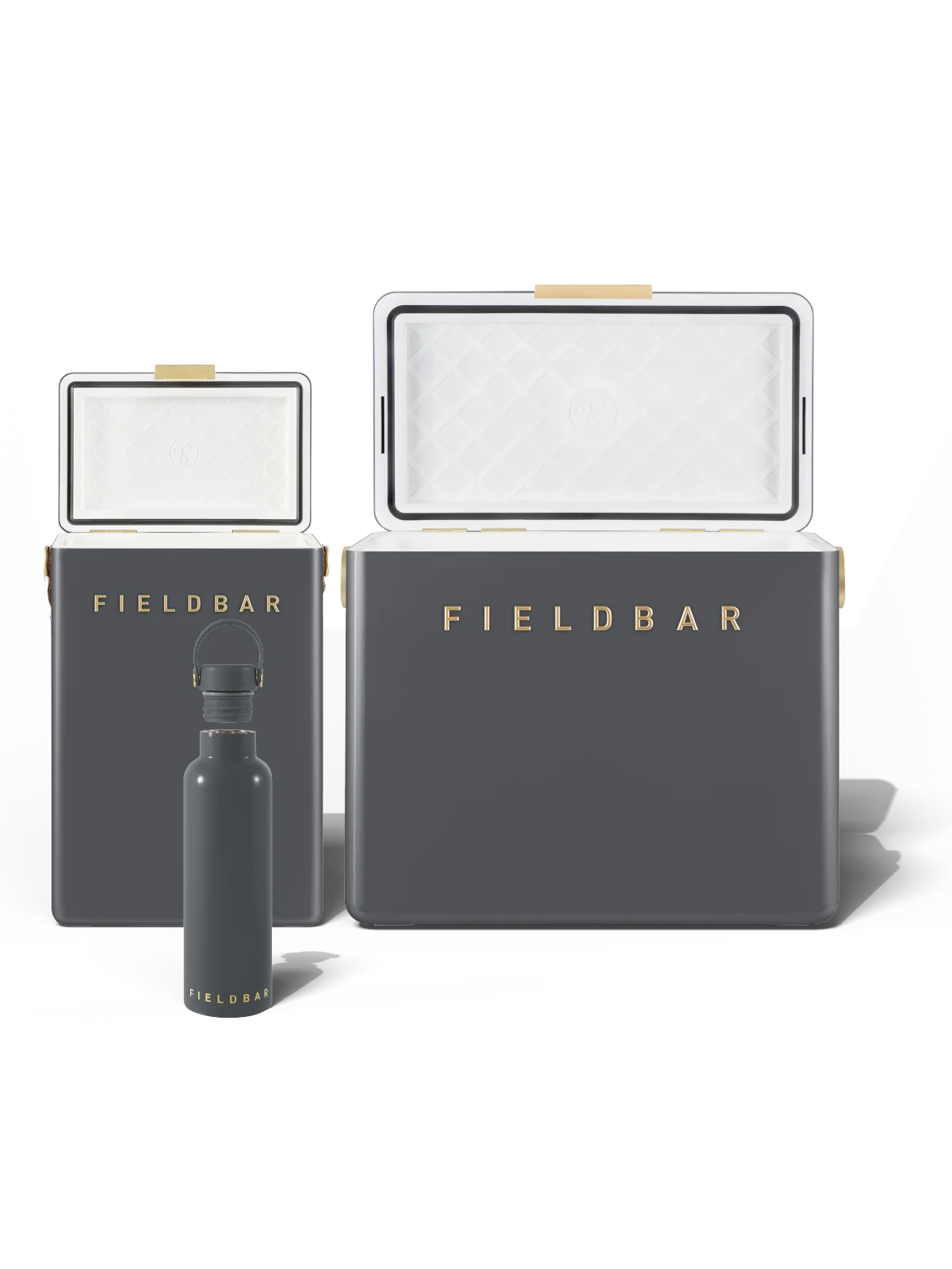 Fieldbar Cooler Box Set and Field Bottle Oyster Grey - view 2