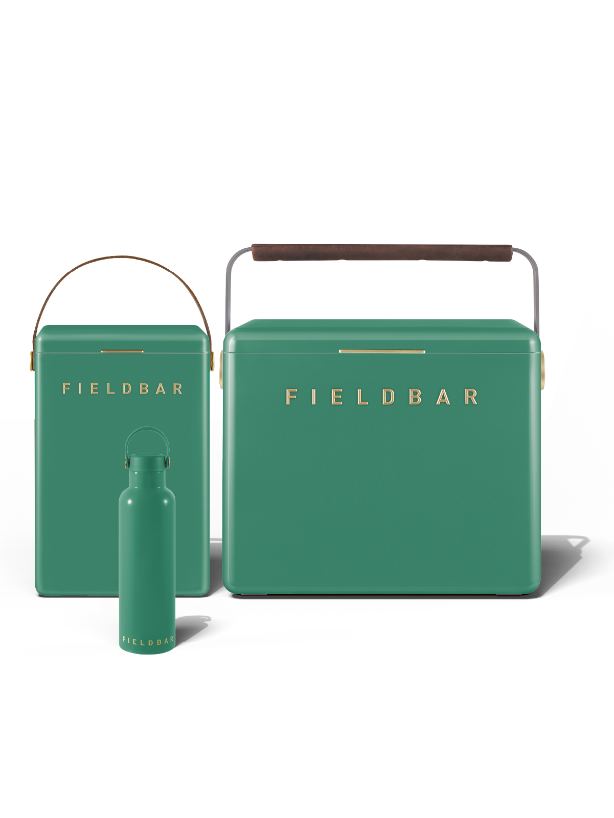 Fieldbar Cooler Box Set and Field Bottle Parisian Green - view 1