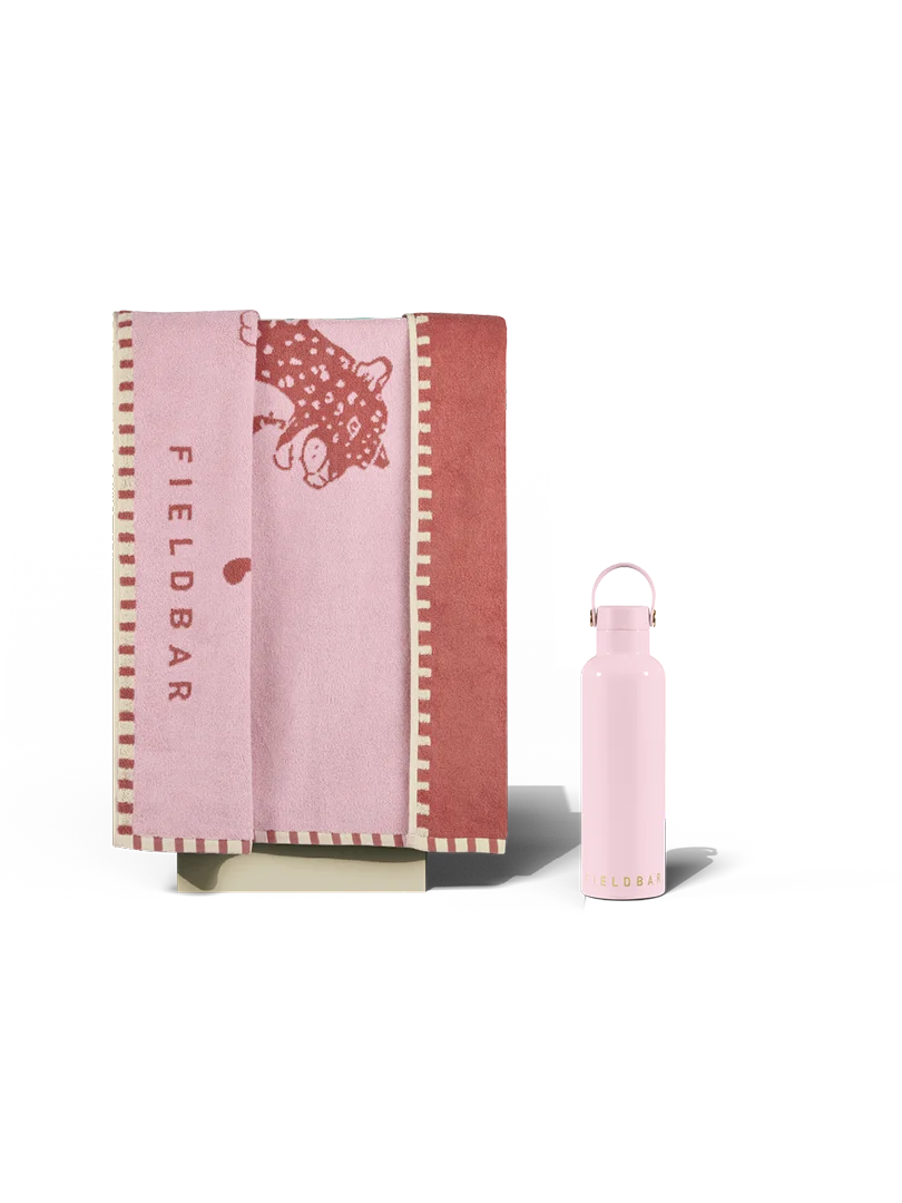 Fieldbar Field Bottle and Towel Set Nellie Pink - view 1