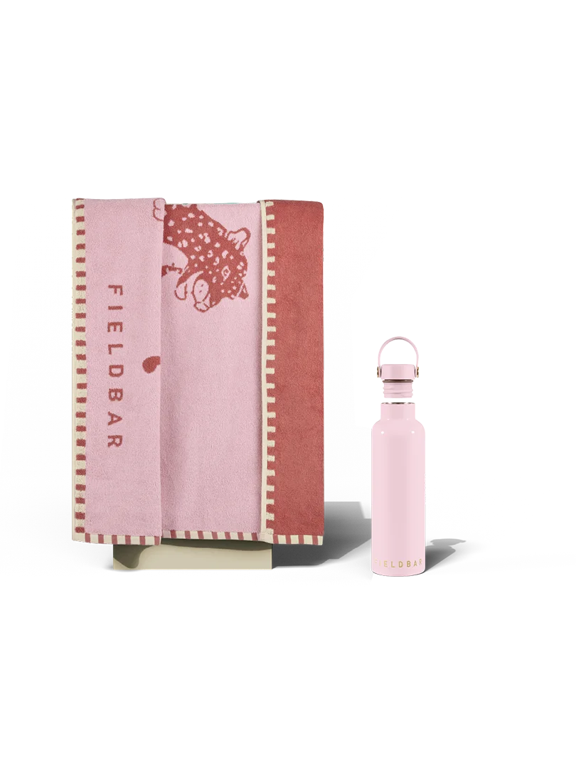 Fieldbar Field Bottle and Towel Set Nellie Pink - view 2