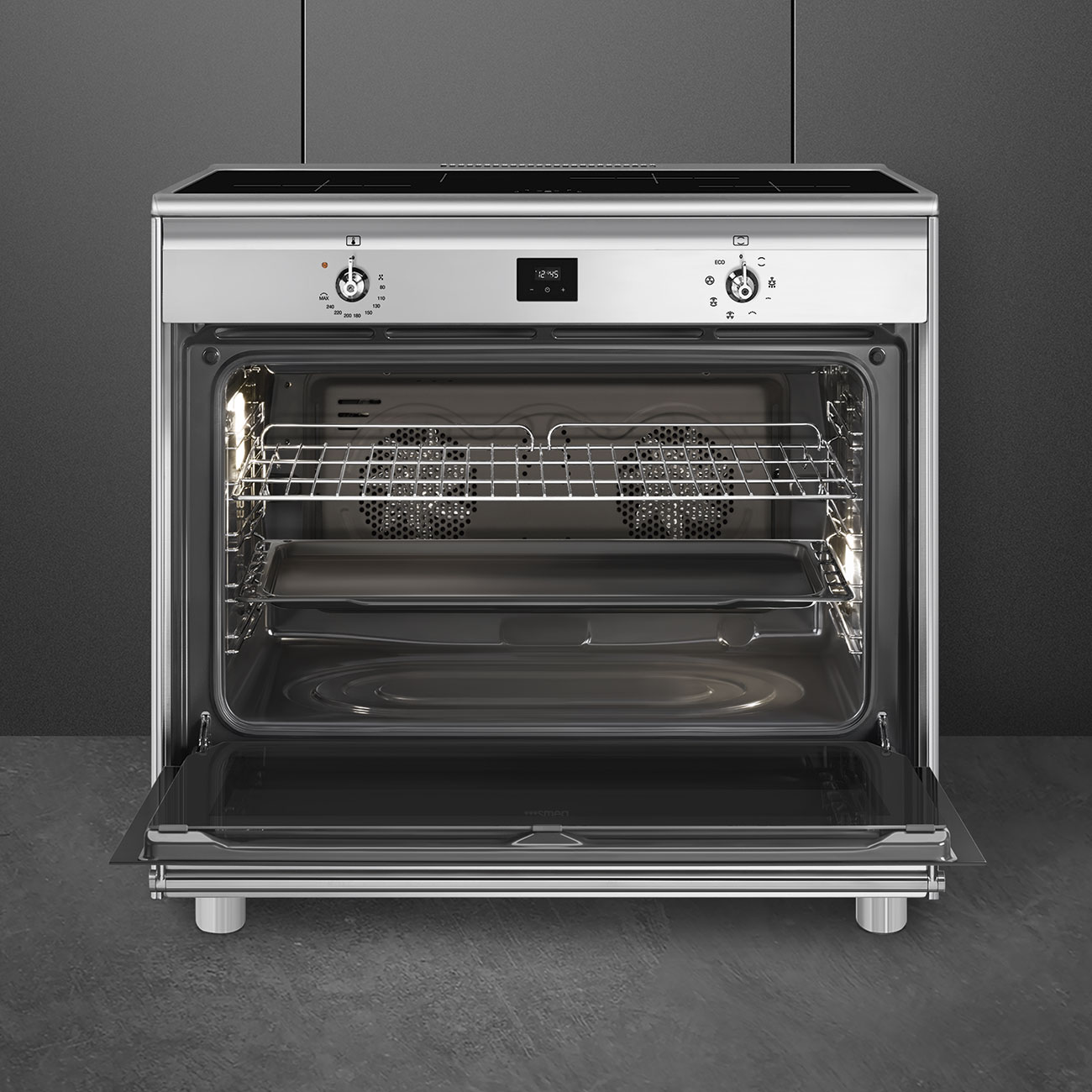 Smeg CG90CIXT Classica 90cm Induction Cooker – Stainless Steel
