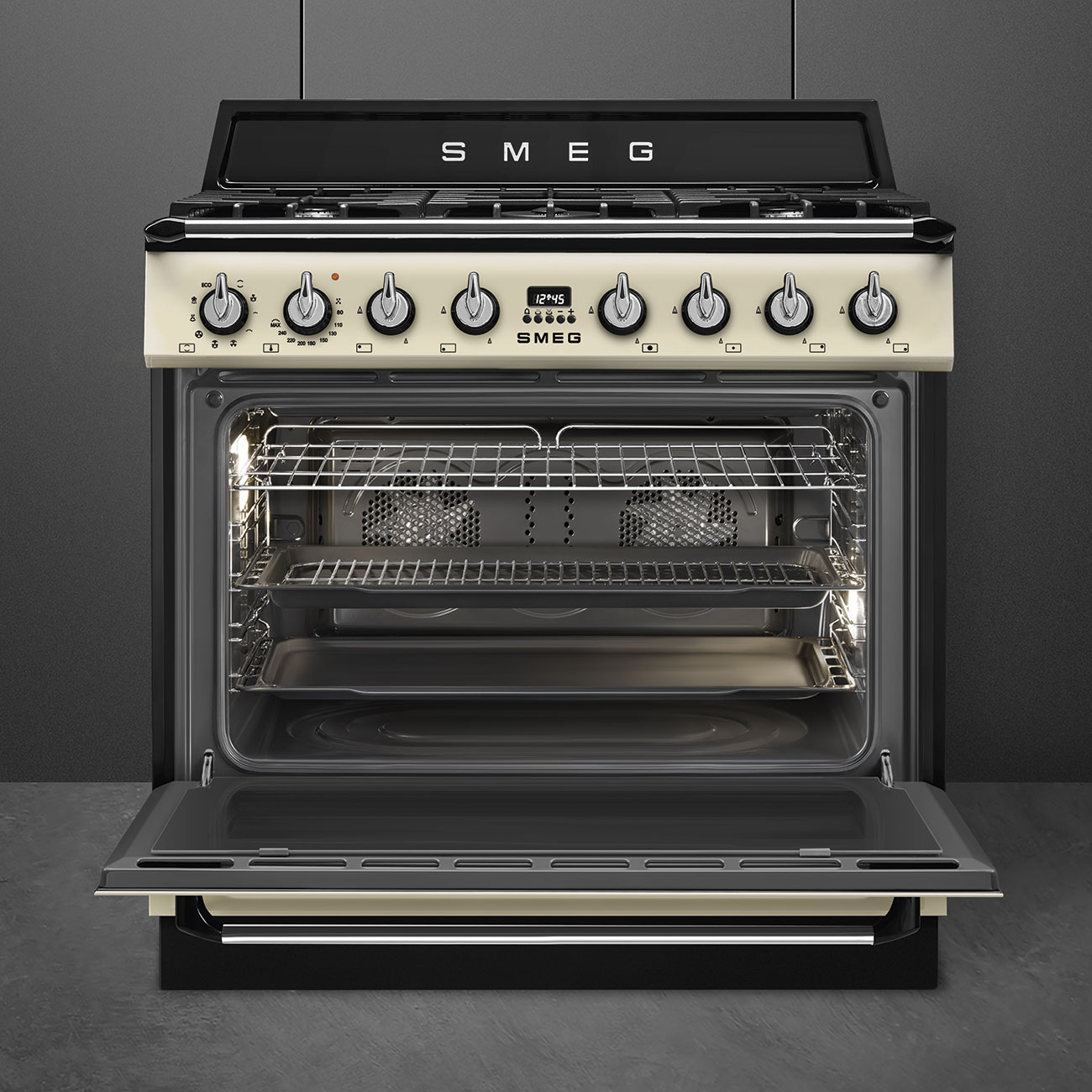 Smeg TR90GMP Victoria 90cm Gas Cooker – Cream