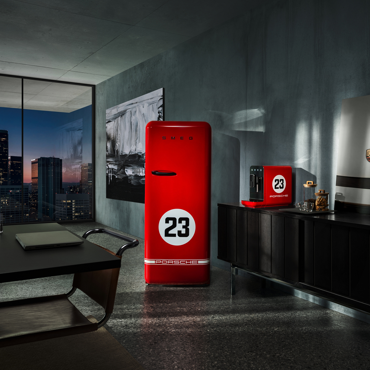 Smeg FAB28RDP9176 Porsche x SMEG Fridge - 917 Salzburg - view 6