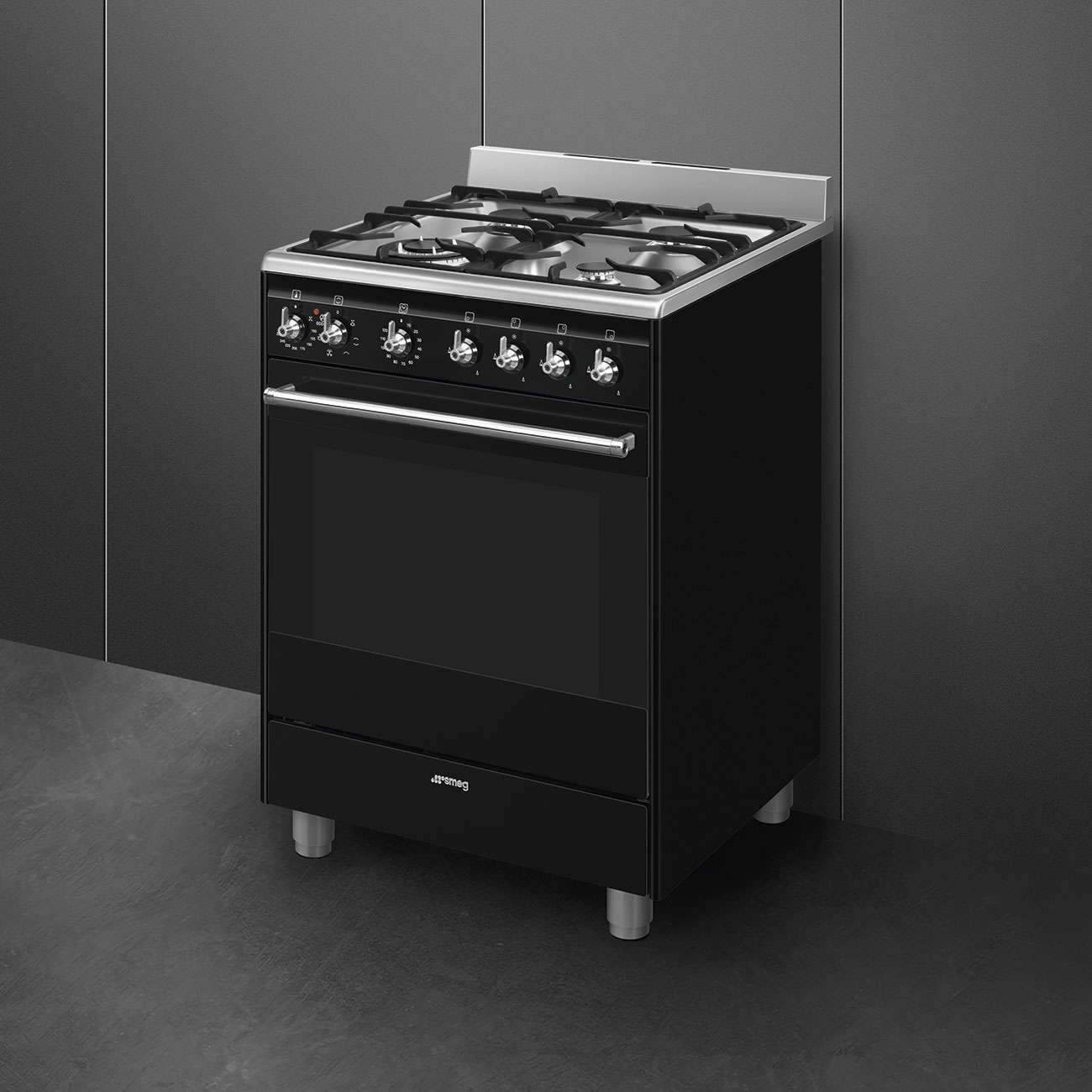Smeg SSA60MBL2 Classica 60cm Gas Cooker – Black