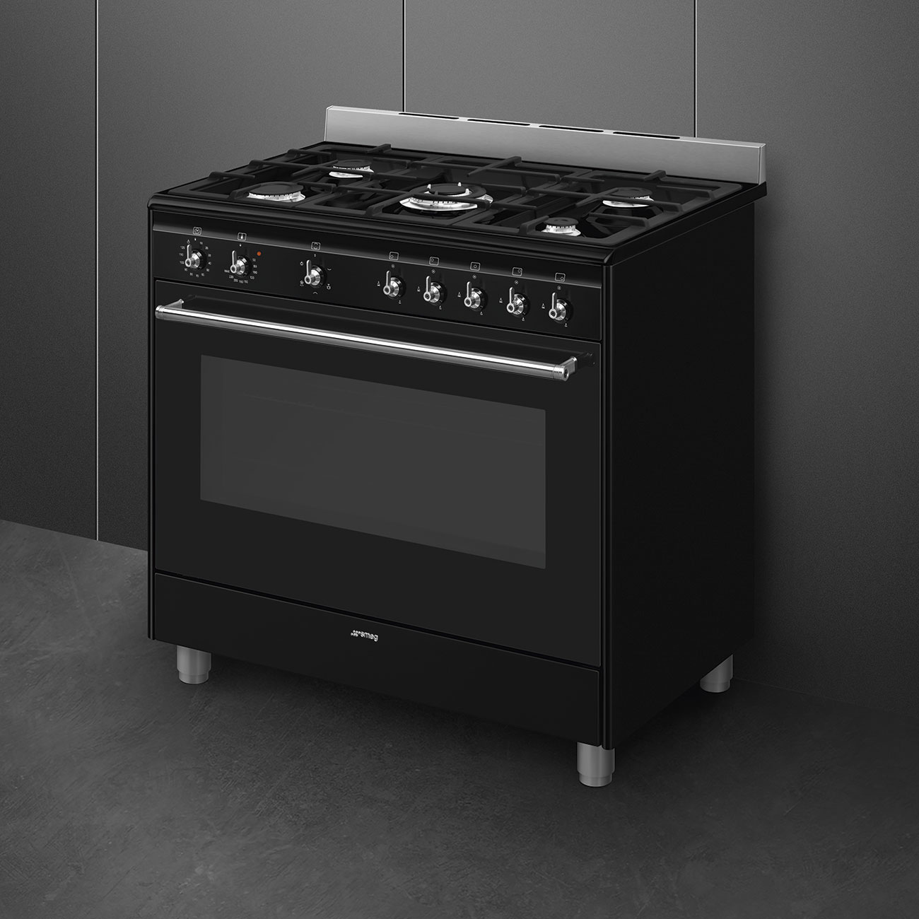 Smeg SSA91GGBL2 Classica 90cm All-Gas Cooker – Black