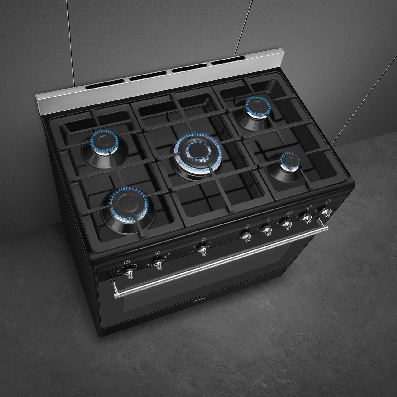 Smeg SSA91GGBL2 Classica 90cm All-Gas Cooker – Black