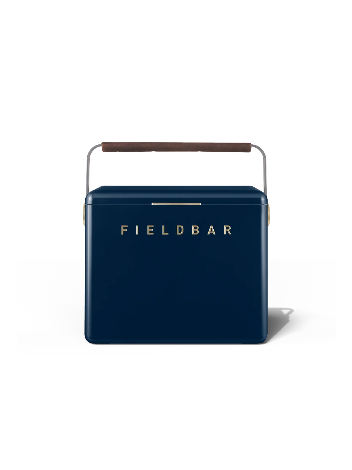 Fieldbar 24L Trunk cooler box in Sea Boat Blue, front view